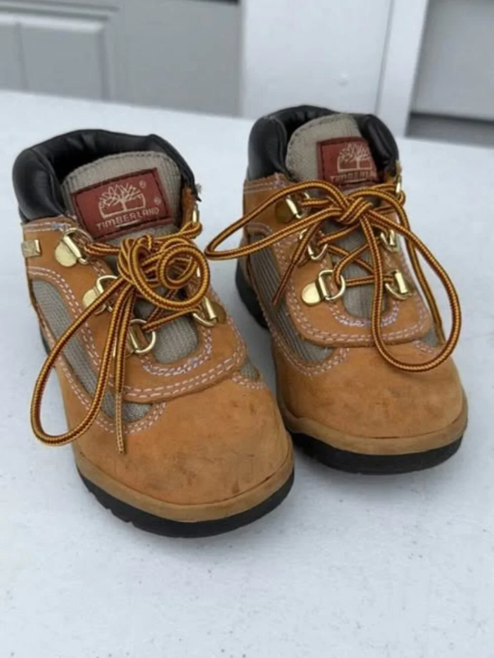 Timberland Toddler Premium Waterproof Boots Wheat Nubuck Size 9